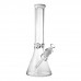 14" 9mm Crystal Clear Glass Ice-Pinch Beaker Water Pipe 14-inch 9mm thick crystal clear glass beaker water pipe with ice pinch spswholesale.com