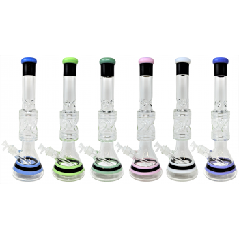 18" Twisted Ice Catcher Heavy Beaker Water Pipe [WCG30-0060]