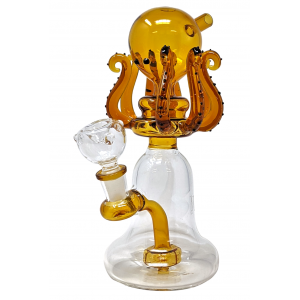 8.5" Octopus Top Showerhead Perc Water Pipe - [WCG30-0203]