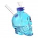 4.5-Inch Skull Head Glass Water Pipe – Gold Finish