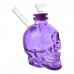 4.5-Inch Skull Head Glass Water Pipe – Gold Finish