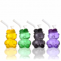 4.5" Winnie Rips Bear Jar Water Pipe - [WCG30-0230]