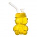 4.5-Inch Winnie Rips Bear Jar Shaped Glass Water Pipe