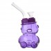 4.5-Inch Winnie Rips Bear Jar Shaped Glass Water Pipe