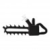 Chainsaw Smoke Blaster Water Pipe – 11.5 Inch Glass Piece 11.5 inch chainsaw-themed glass water pipe with 14mm bowl