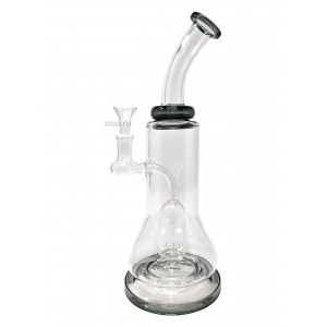 13" Assorted Color Neck W/ Perc Water Pipe - [WP-1687]