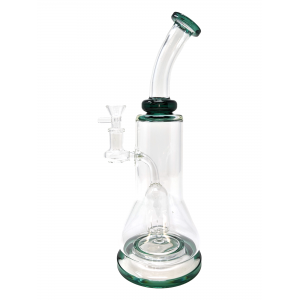 13" Assorted Color Neck W/ Perc Water Pipe - [WP-1687]