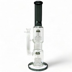 19" Double Matric Dome Colored Neck Water Pipe [WP2078]