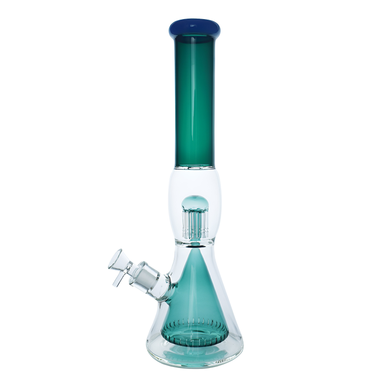 16" Double Perc Bubble Beaker Water Pipe