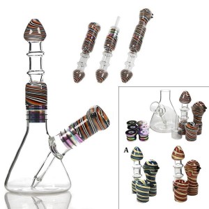 HPG High Point Glass Set of Water Pipe, Nector Collector, Chillum & Spoon Hand Pipe [WP-2762]