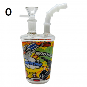 6" SipEase Sticker Palooza Art Water Pipe