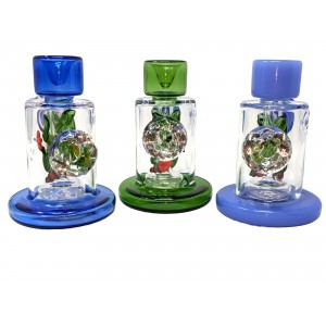 4" Aquatic Symphony Gem Grip Bubbler Hand Pipe [WP-2942]