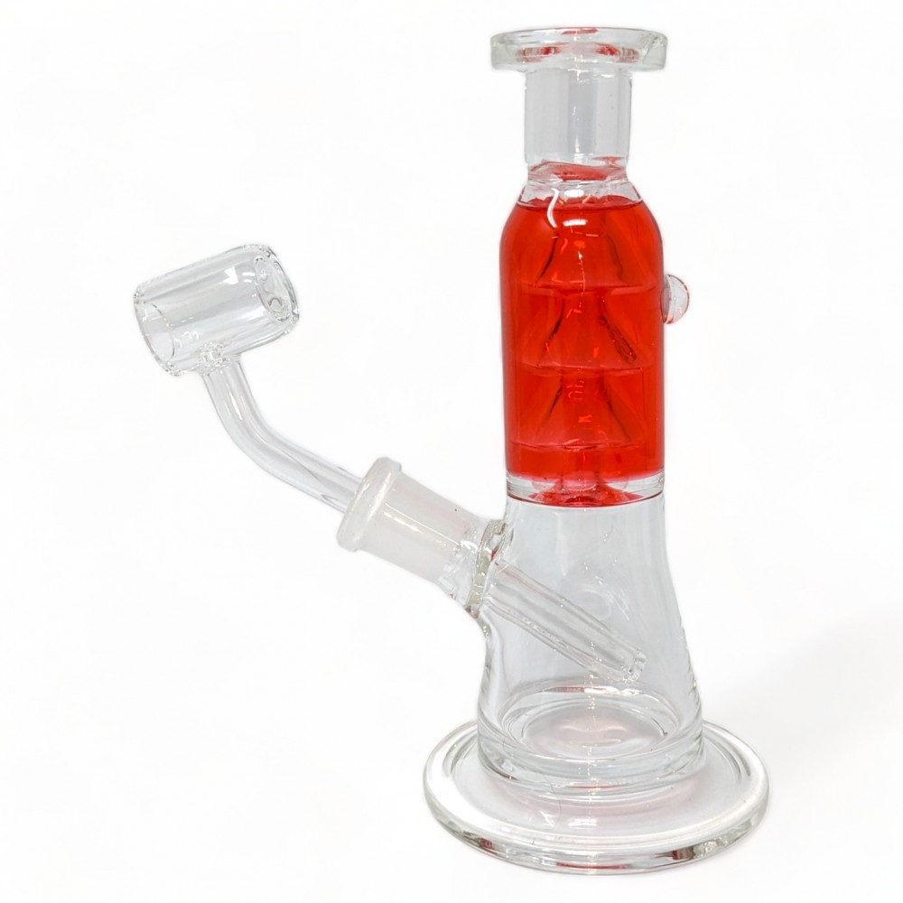 6" SleekFlow Freezable Coil Glycerin Water Pipe Cool & Smooth Hits