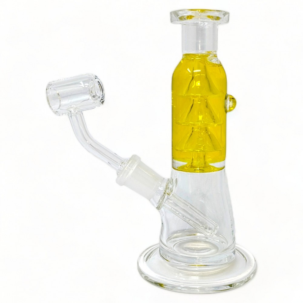 6" SleekFlow Freezable Coil Glycerin Water Pipe Cool & Smooth Hits