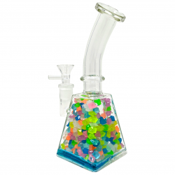 7.5" The Chromatic Gems Vibrant Hues Water Pipe - [WP-3114-G]