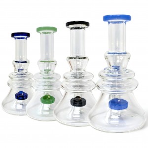 6.5" Micro Whirlwind ShowerHead Perc Beaker Water Pipe [WP-3170]