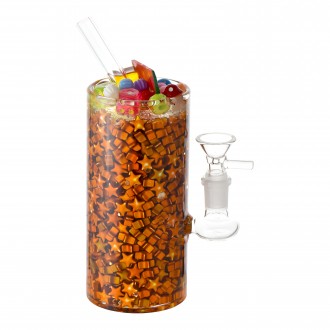 Starry Sips Melon Fizz Matrix Perc Water Pipe - H