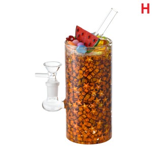 Starry Sips Melon Fizz Matrix Perc Water Pipe - H