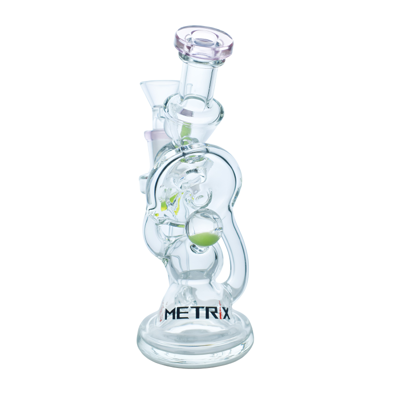 Metrix Glass 5.5" Orbit Recycler Water Pipe