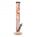 Shattered Line Art 17.5" Straight Tube Water Pipe 17.5 Inch Shattered Line Art Straight Tube Glass Water Pipe