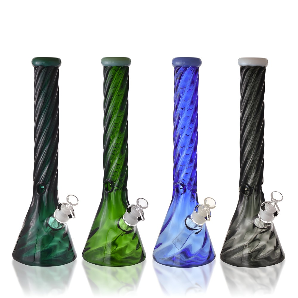 Whirlwind 16" Glass Beaker Bong 16 Inch Whirlwind Glass Beaker Style Water Pipe