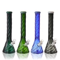 16" Whirlwind Glass Beaker Water Pipe - [WP-3970]