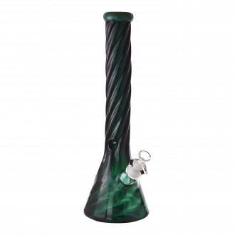 16" Whirlwind Glass Beaker Water Pipe - [WP-3970]