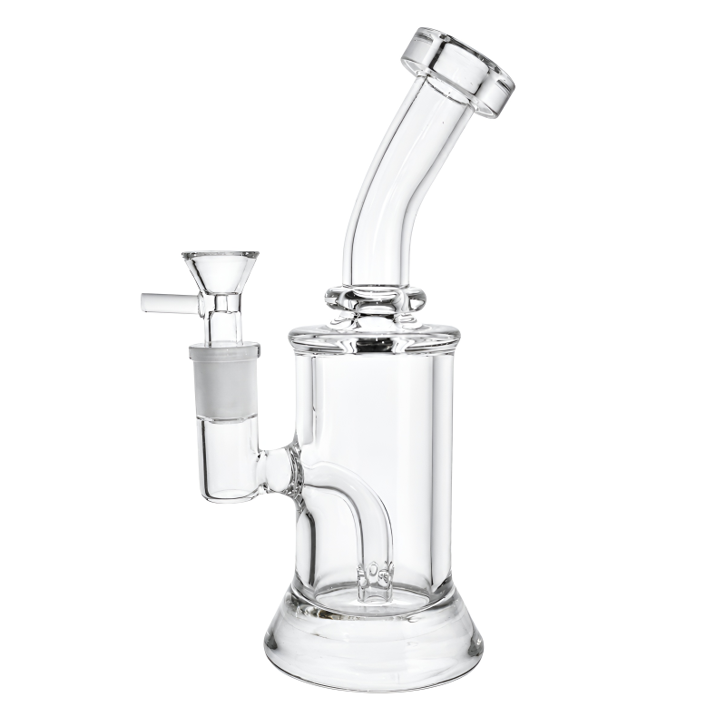 8" Curved Glass Bent Neck Water Pipe