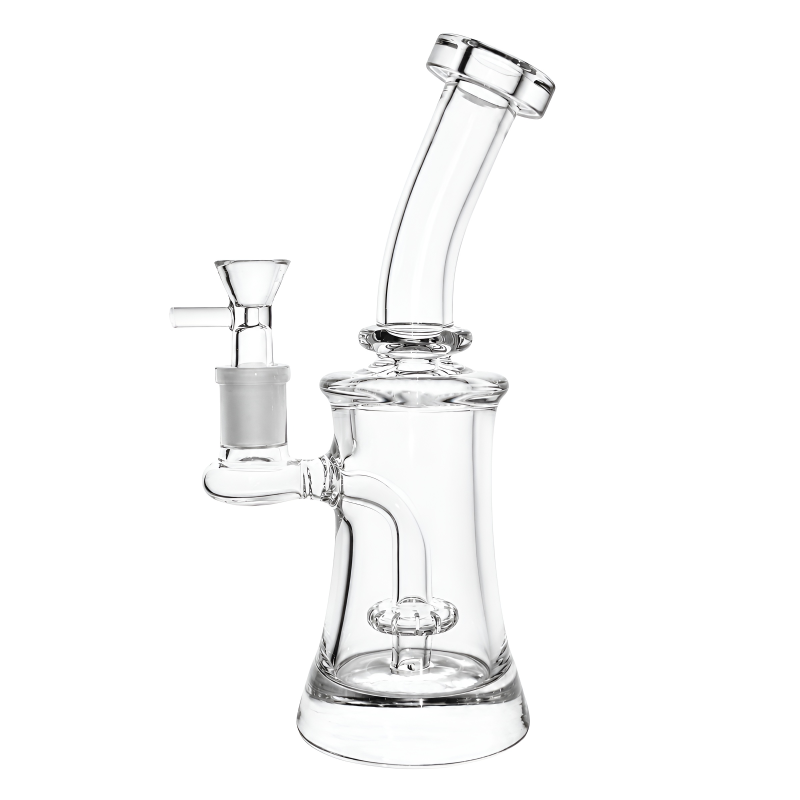 8" Curved Glass Showerhead Perc Water Pipe