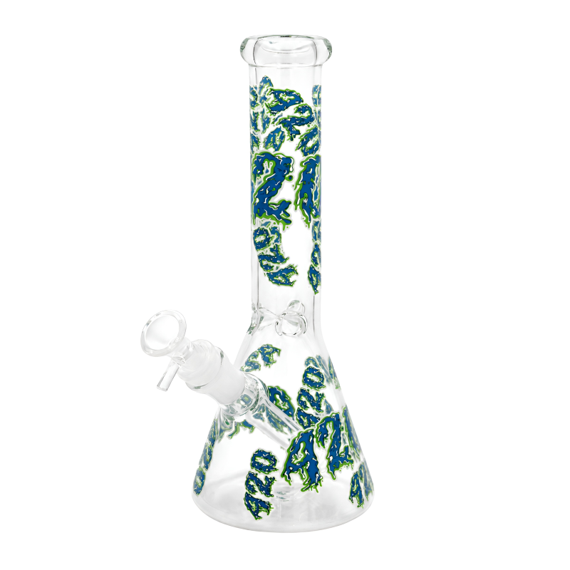 10" 420 Drip Glow-in-the-Dark Beaker Water Pipe