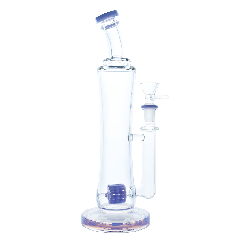 10.5" Sleek Cylinder Barrel Perc Water Pipe