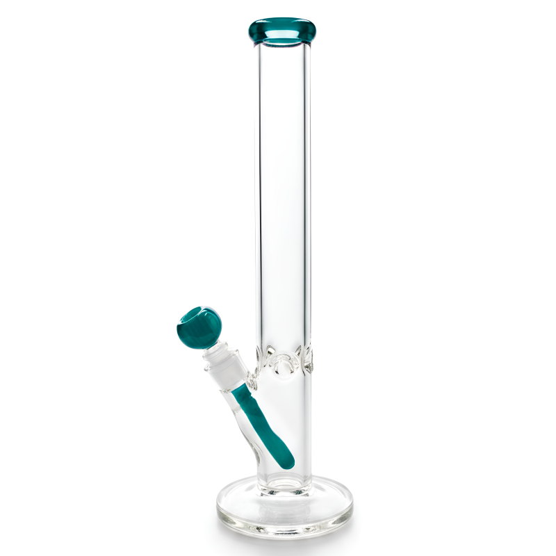 18" 9mm Ice-Pinch Straight Tube Glass Water Pipe