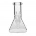 6 Inch Clear Glass Beaker Water Pipe