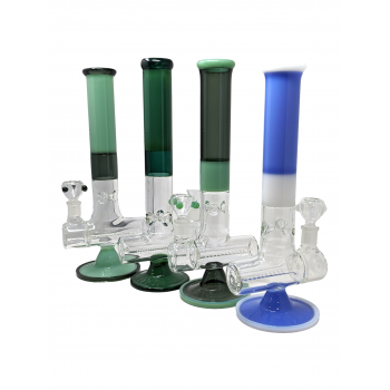 15" Two Tone Inline Perc Water Pipe [WP-NA011]