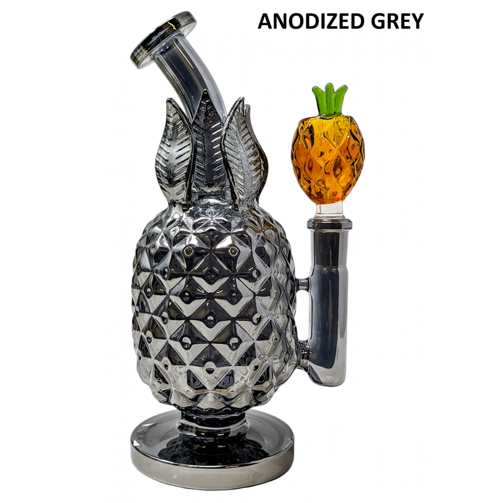8" Pineapple Water Pipe with Mini Pineapple Bowl Fun and Tropical