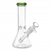 Ice-Pinch Color Accent Beaker Water Pipe in 8 Inch and 10 Inch Sizes