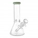 Ice-Pinch Color Accent Beaker Water Pipe in 8 Inch and 10 Inch Sizes