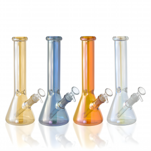 Electroplated Polished Beaker Water Pipes in 8 Inch and 10 Inch Sizes