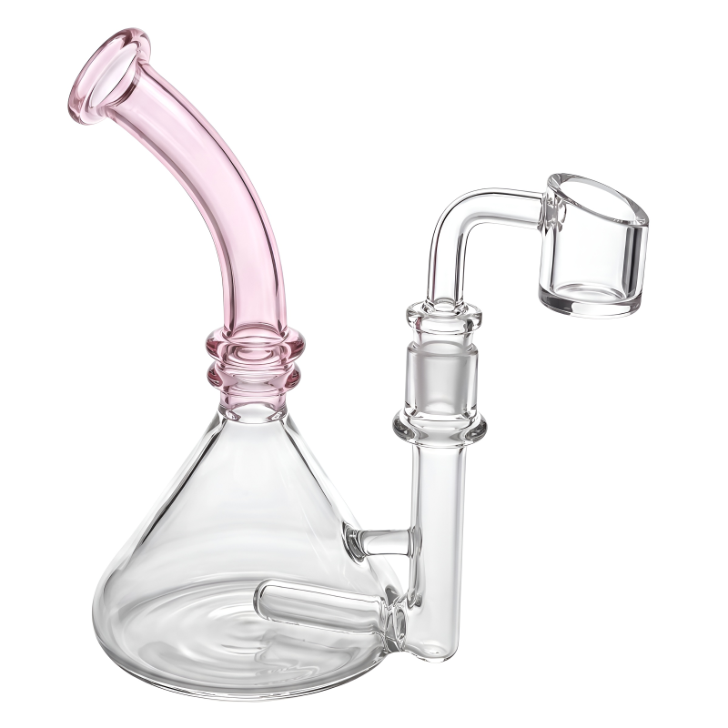 6.5" Dual Rim Bent Neck Beaker Dab Rig