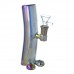 7 Inch Iridescent Curved Glass Water Pipe