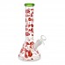 10 Inch Decal Art Beaker Glass Water Pipe – Glow in the Dark [WP7042-ASS]