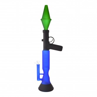 22" Rocket Style Spray Painting Color Glass Water Pipe - Assorted [WP6374]