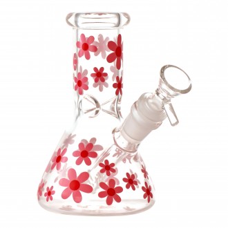 6" Fun & Quirky Design Sticker Beaker Water Pipe - Assorted [WP9403]