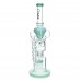 Clover Glass Straight Tube Perc Recycler Water Pipe – 16.8 Inch