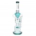 Clover Glass Straight Tube Perc Recycler Water Pipe – 16.8 Inch