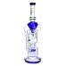 Clover Glass Straight Tube Perc Recycler Water Pipe – 16.8 Inch