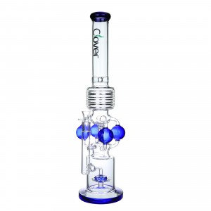 Clover Glass - 21" Quadro-Sphere Design W/ Sprinkler Perc Water Pipe - Mint Green [WPA-290]
