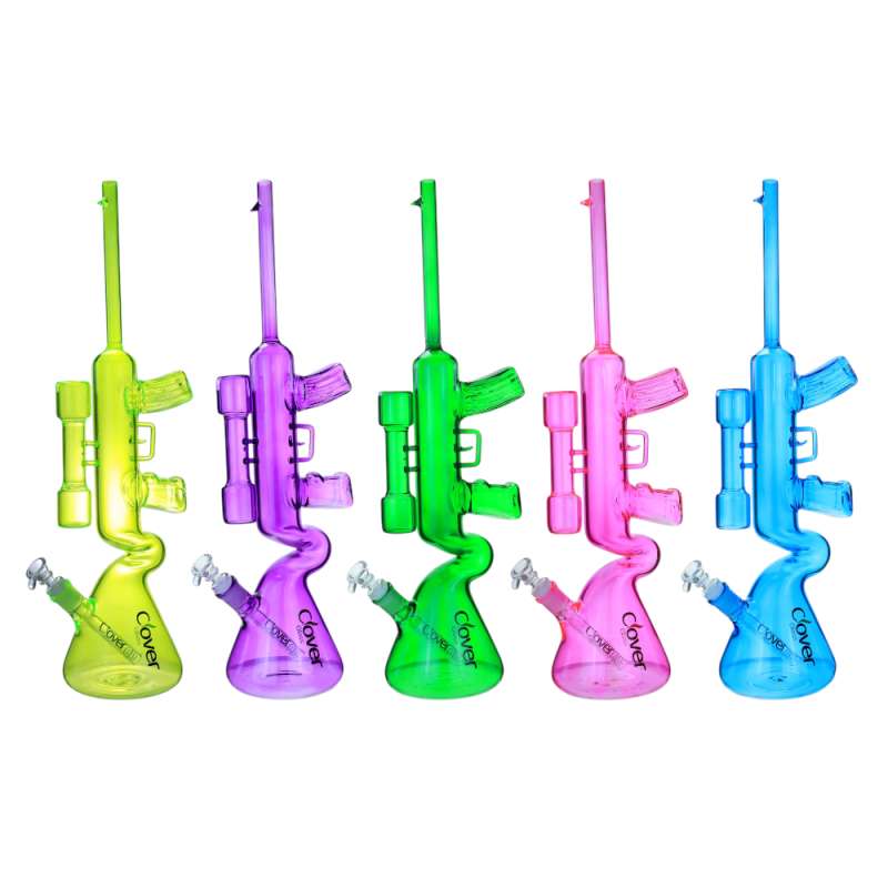Clover Glass - 20.5" Machine Gun Zong Beaker Water Pipe 