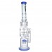 Clover Glass Multi Chamber Ice-Pinch Sprinkler Perc Recycler Water Pipe – 19.5 Inch