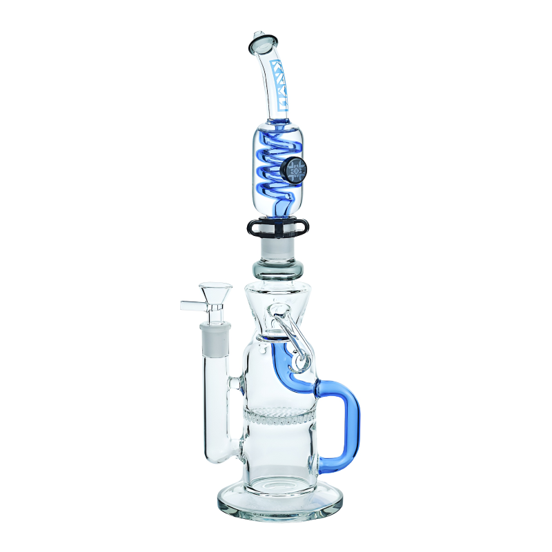KRYO 14" Freezable Glycerin Coil Honeycomb Perc Recycler Water Pipe